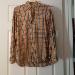 Men's Burberry Plaid Shirt 38/15 -Fits like Medium